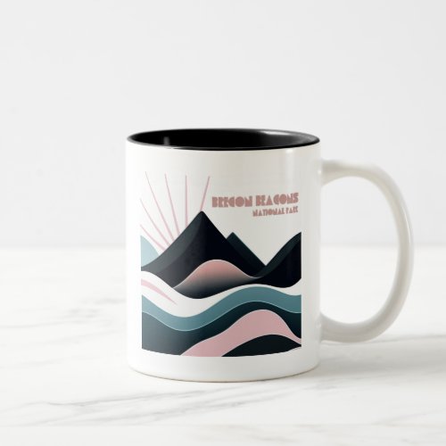 Brecon Beacons National Park Colored Hills Two_Tone Coffee Mug
