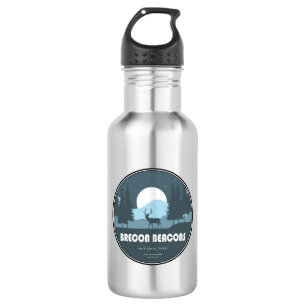 Brecon Beacons National Park Deer Stainless Steel Water Bottle