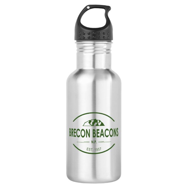 Brecon Beacons National Park Stainless Steel Water Bottle (Front)
