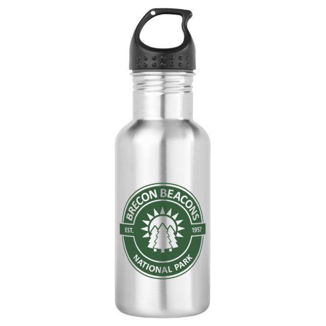 Brecon Beacons National Park Stainless Steel Water Bottle (Front)