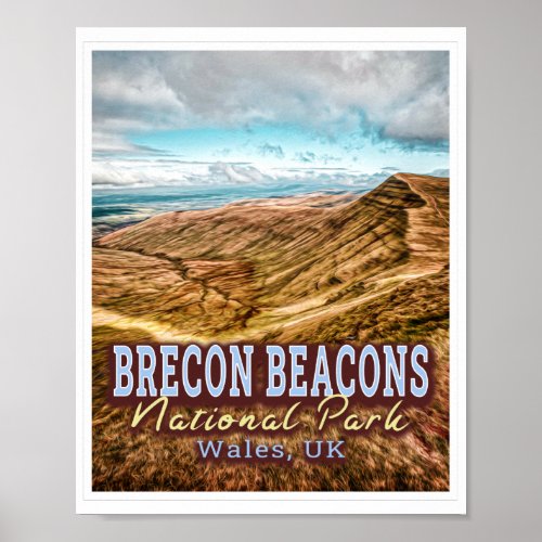 BRECON BEACONS NATIONAL PARK _ WALES UK POSTER