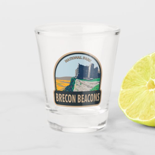 Brecon Beacons National Park Wales Vintage Shot Glass