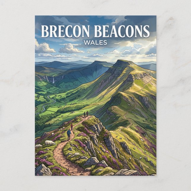 Brecon Beacons Wales Postcard (Front)
