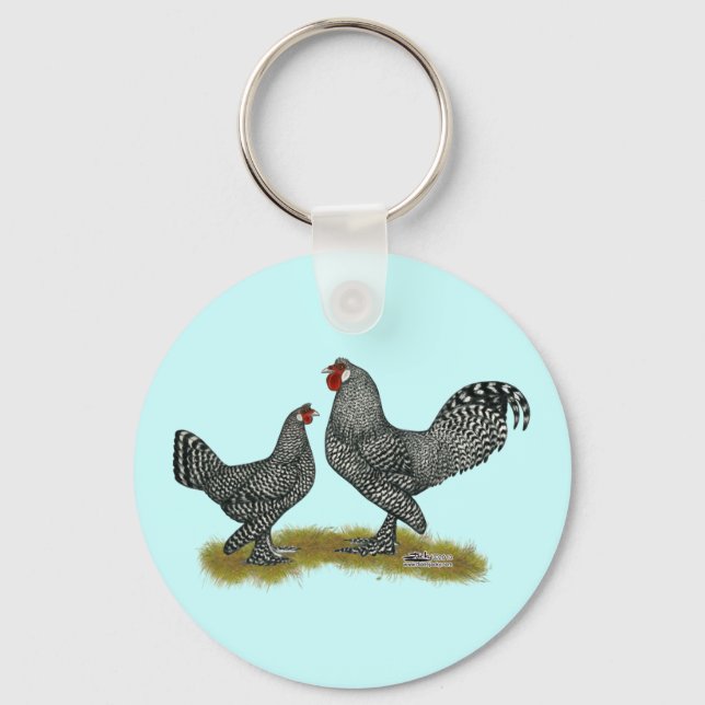 Breda Chickens Cuckoo Keychain (Front)