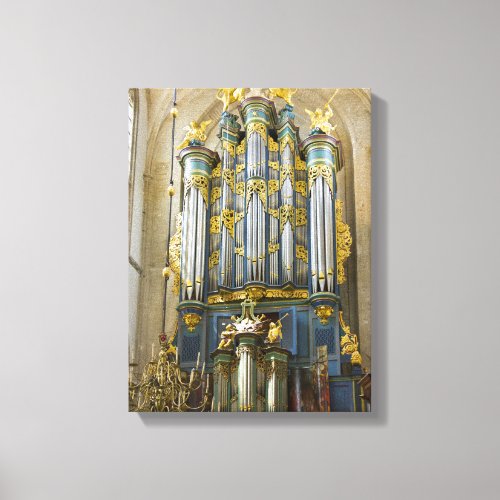 Breda Grote Kerk organ Canvas Print