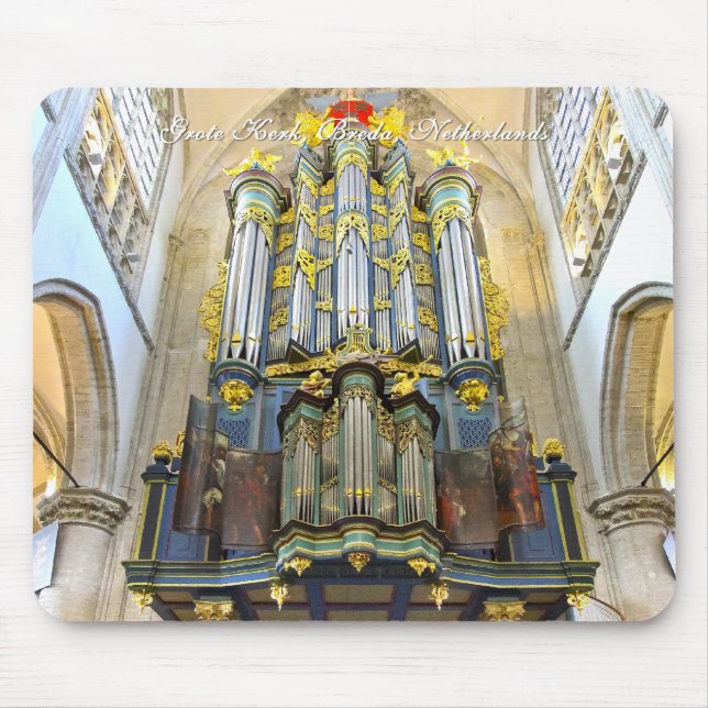 Breda Grote Kerk pipe organ mousepad (Front)