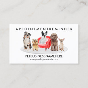 Breed Small Dog Grooming Appointment Business Card