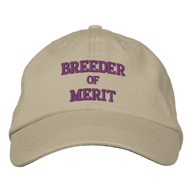 BREEDER of MERIT Embroidered Baseball Cap (Front)