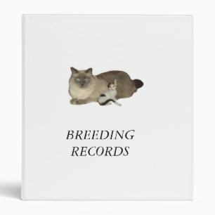 Breeding Records Binder