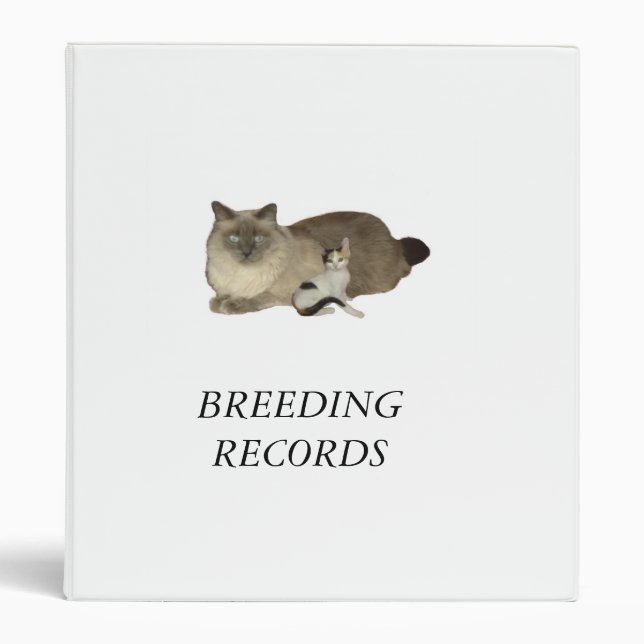 Breeding Records Binder (Front)