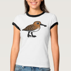 Spoon-billed Sandpiper breeding Ladies Ringer T-Shirt