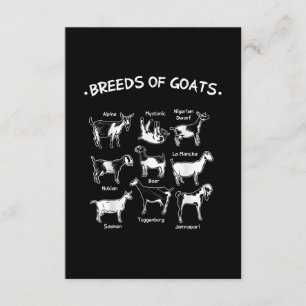 Breeds Of Goats Farmer Goat Gift Enclosure Card