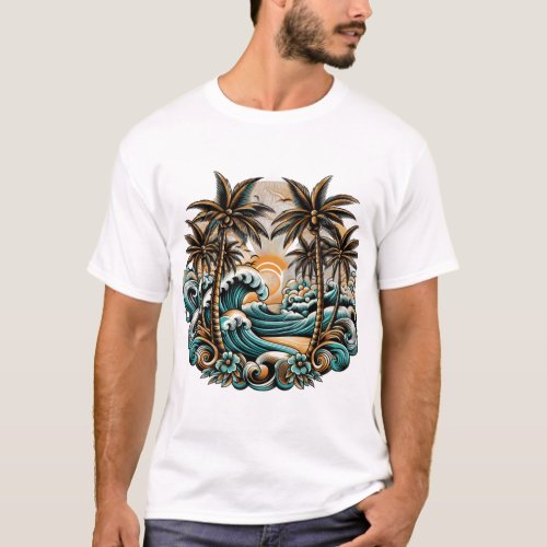 Breeze Reggae_Inspired Tattoo Design  T_Shirt