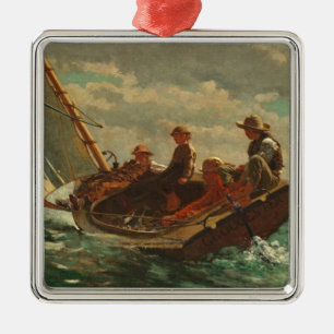 Breezing Up (A Fair Wind) 1873-76 Metal Ornament