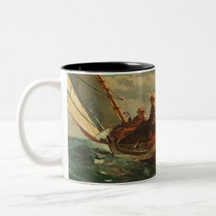 Breezing Up (A Fair Wind) 1873-76 Two-Tone Coffee Mug
