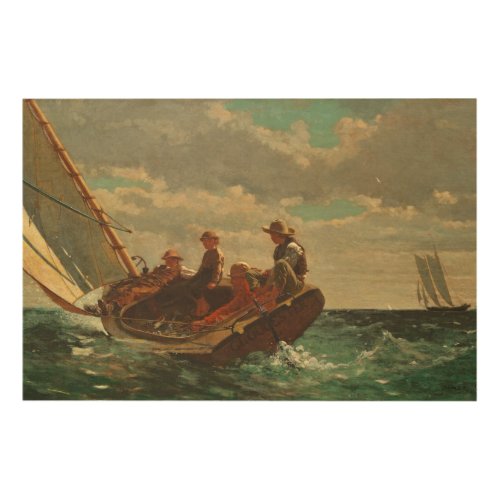 Breezing Up A Fair Wind 1873_76 Wood Wall Art