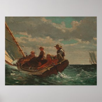 Breezing Up (a Fair Wind) By Winslow Homer Poster by Amazing_Posters at Zazzle