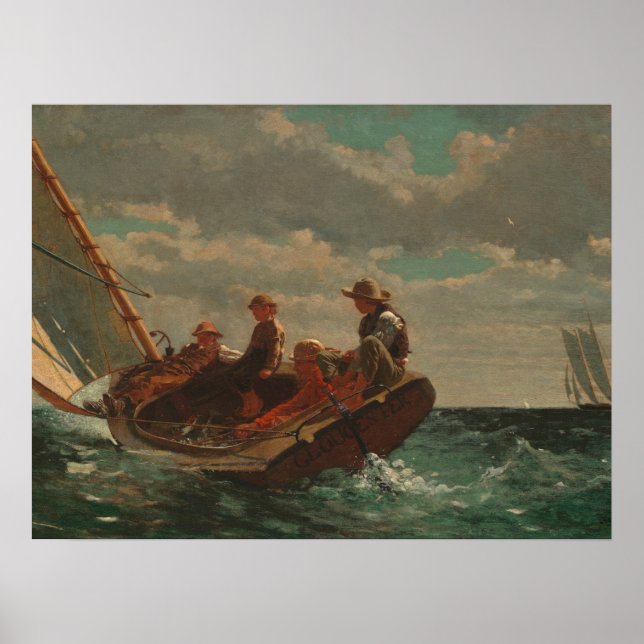 Breezing Up (A Fair Wind) by Winslow Homer Poster (Front)