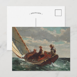 Breezing Up (A Fair Wind) Winslow Homer Postcard