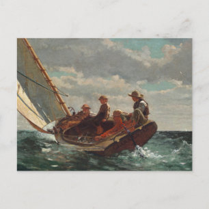 Breezing Up (A Fair Wind) Winslow Homer Postcard