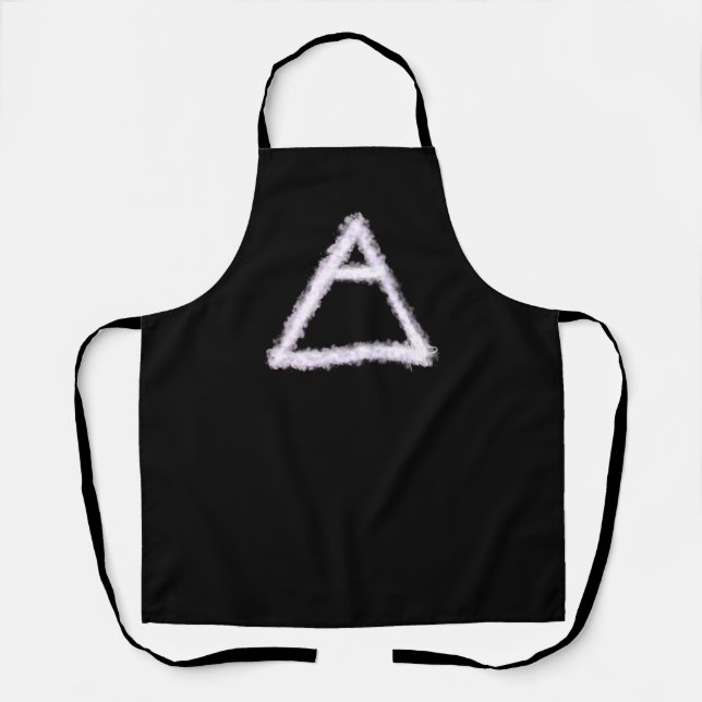 Breezy Air Element Alchemy Symbol Apron (Front)
