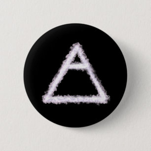 Breezy Air Element Alchemy Symbol Button
