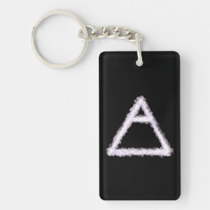 Breezy Air Element Alchemy Symbol Keychain