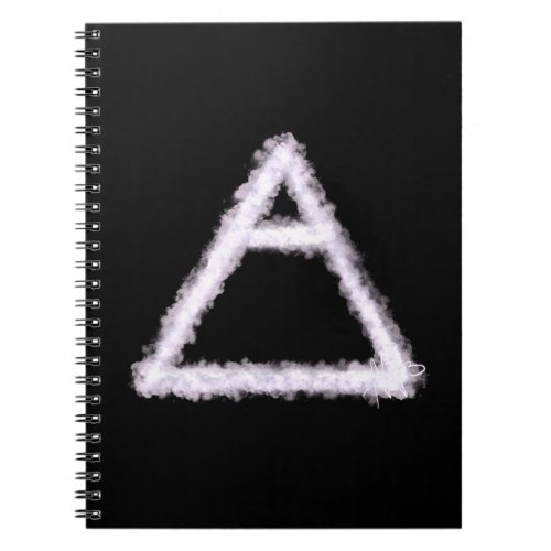 Breezy Air Element Alchemy Symbol Notebook