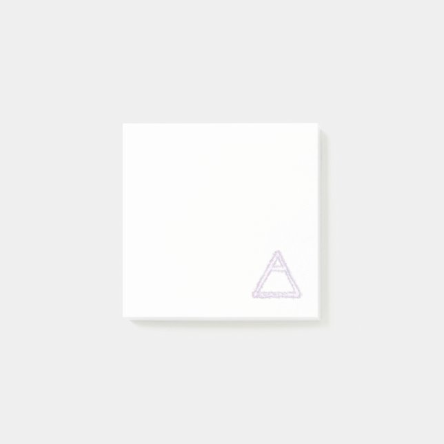 Breezy Air Element Alchemy Symbol Post-it Notes (Front)