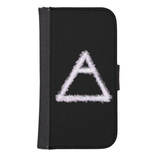 Breezy Air Element Alchemy Symbol Galaxy S4 Wallet Case