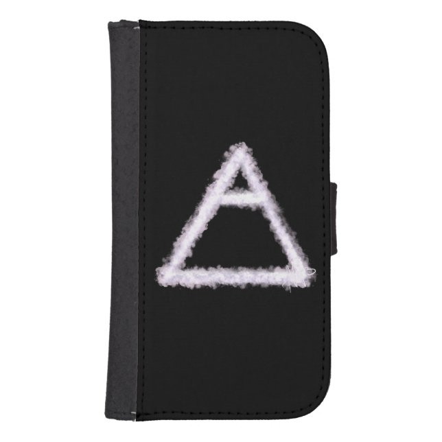 Breezy Air Element Alchemy Symbol Samsung Galaxy Wallet Case (Front)