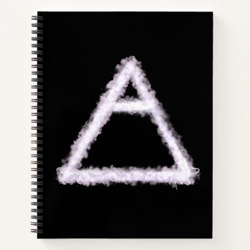 Breezy Air Element Alchemy Symbol Spiral Notebook
