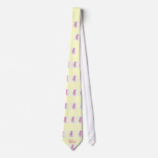 Breezy Beach Wear Nantucket Pink Sea Horse Neck Ti Neck Tie
