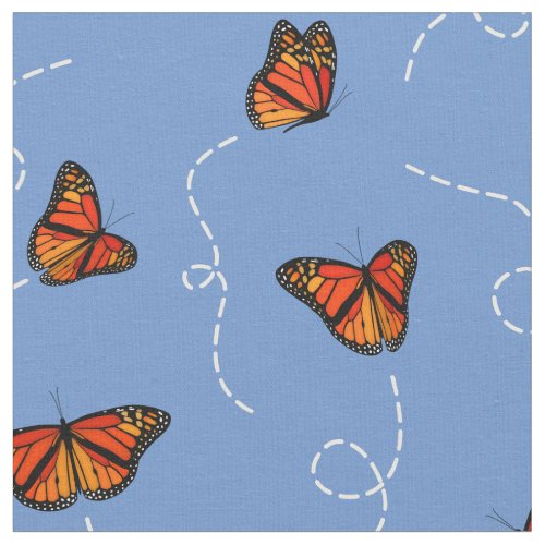 breezy butterflies pattern fabric