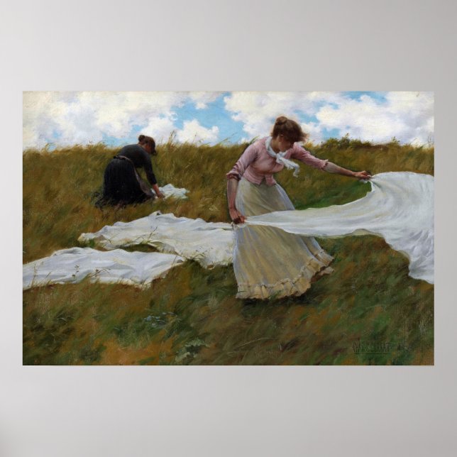 Breezy Day by Charles Courtney Curran Poster (Front)