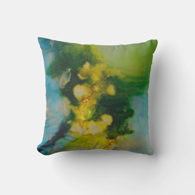 Breezy Days of Color Throw Pillow (Front)
