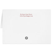 Breezy Gulf Sunset Blank Card (Back Horizontal)