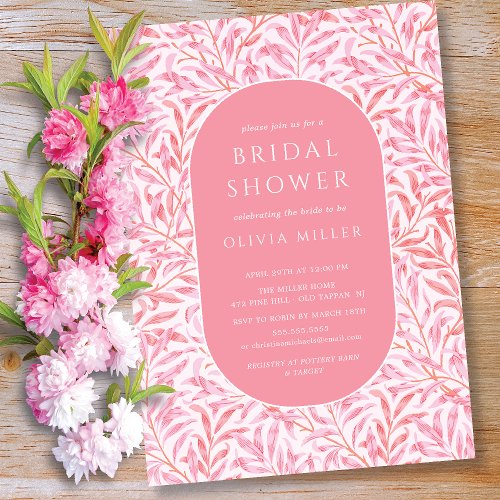 Breezy Leaf Bridal Shower Invitation