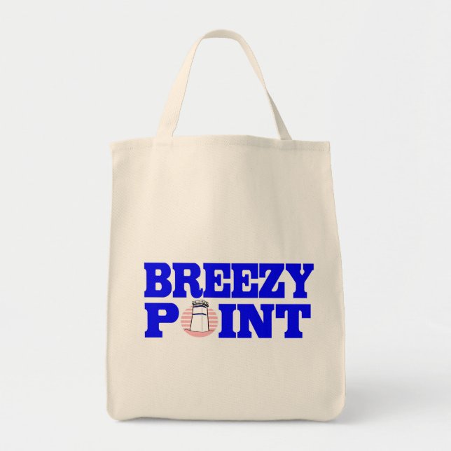 Breezy Point Grocery Tote in Pink Bag (Front)