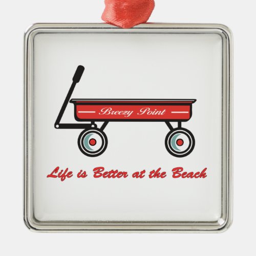 Breezy Point Little Red Wagon Ornament
