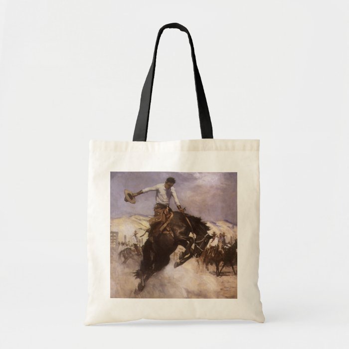 Breezy Riding by WHD Koerner, Vintage Rodeo Cowboy Bag