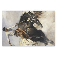 Breezy Riding” Western Art by WHD Koerner Throw Pillow by Patricia