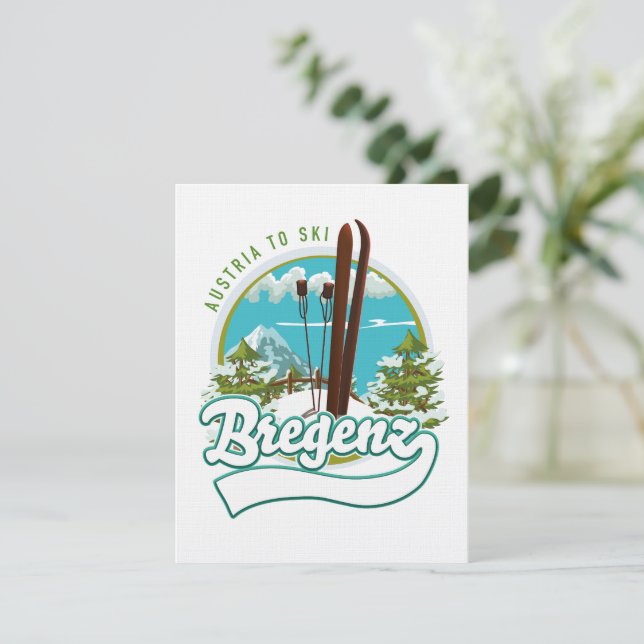 Bregenz austria to ski logo (Standing Front)