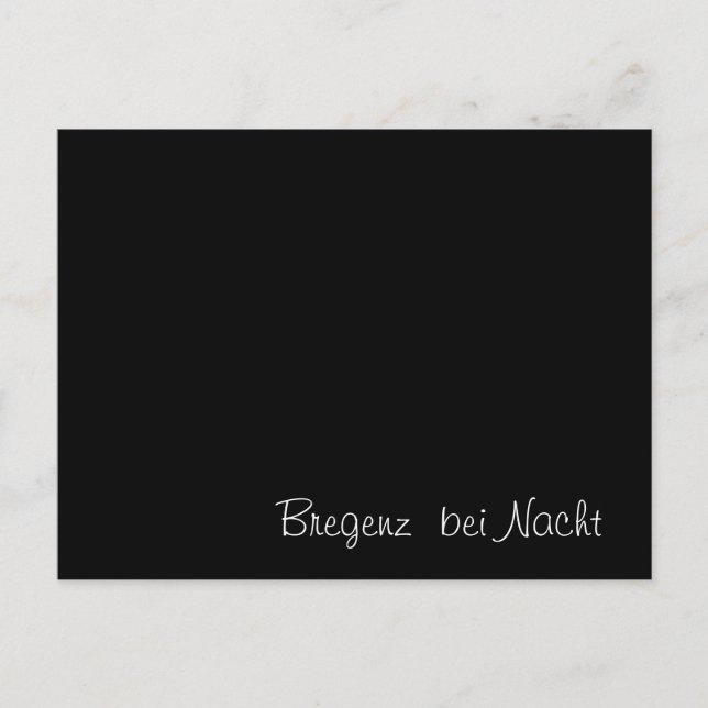 "Bregenz bei Nacht" funny Card (Front)