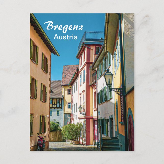 Bregenz in Austria The Old Town Postcard (Front)