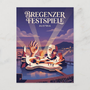 Bregenzer Festspiele Floating Stage Austria Postcard