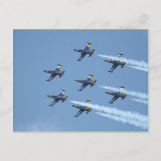 Breitling air squadron on airshow postcard