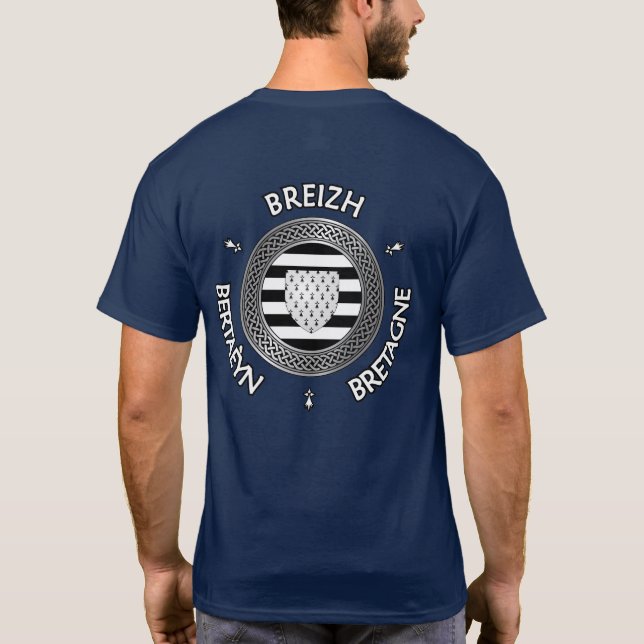 Breizh | Bertaeyn | Bretagne Arms & Knot T-Shirt (Back)