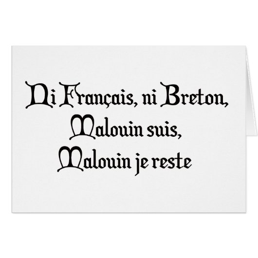 BREIZH BRITAIN BRITAIN Falkland Cards (Front Horizontal)