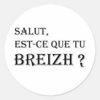 breizh classic round sticker